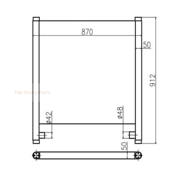 For Hitachi Excavator ZX250-3G ZX260H-3G Hydraulic Oil Cooler