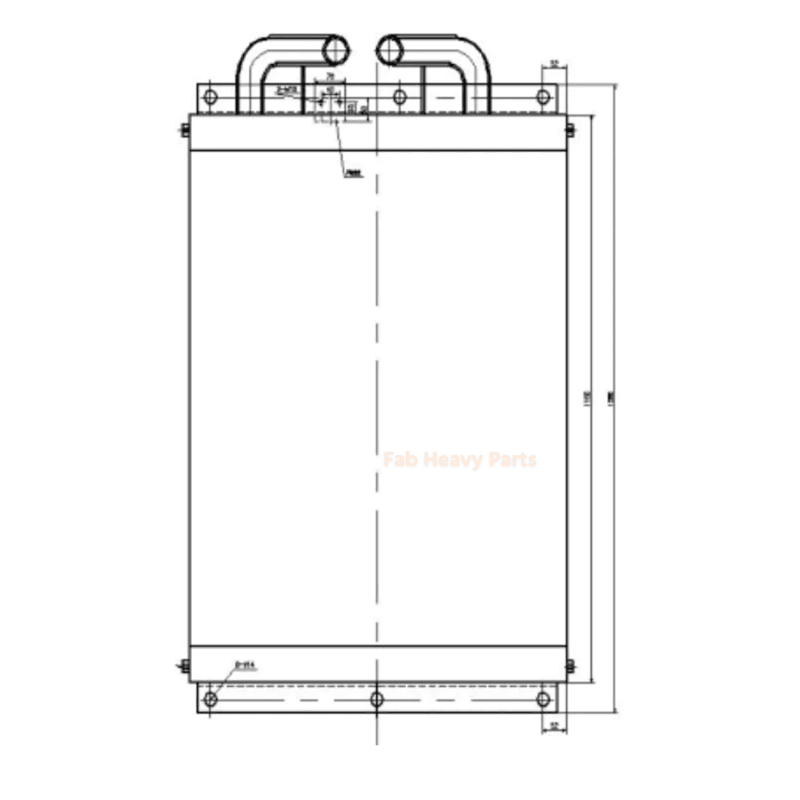 ヒュンダイ掘削機R455LC-7油圧オイルクーラーの場合