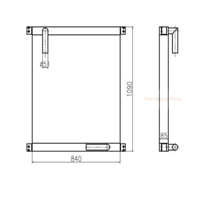 Per escavatore Kobelco K912-2 K912LC-2 SK300LC-3 MD320BLC Radiatore olio idraulico 2452U405S2