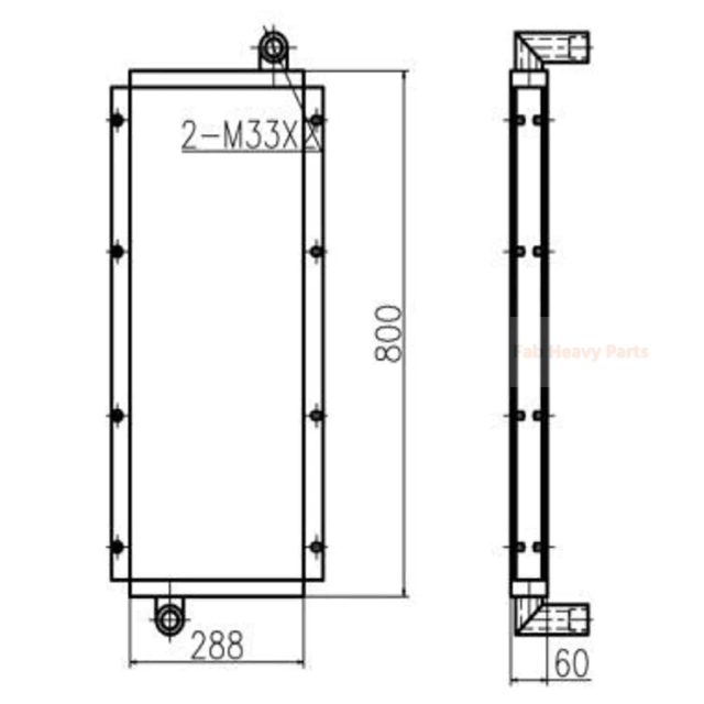 For SDLG LG936L Hydraulic Oil Cooler