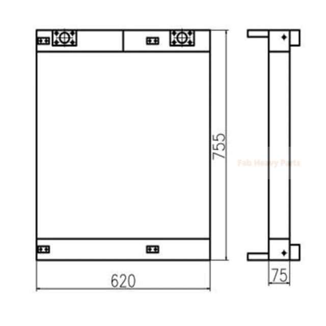 For Volvo Excavator EC135B EC140B Hydraulic Oil Cooler VOE14507937