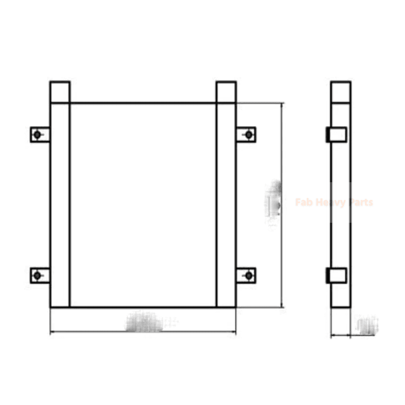 ヤンマー掘削機Vio80 Vio80NS油圧オイルクーラーの場合