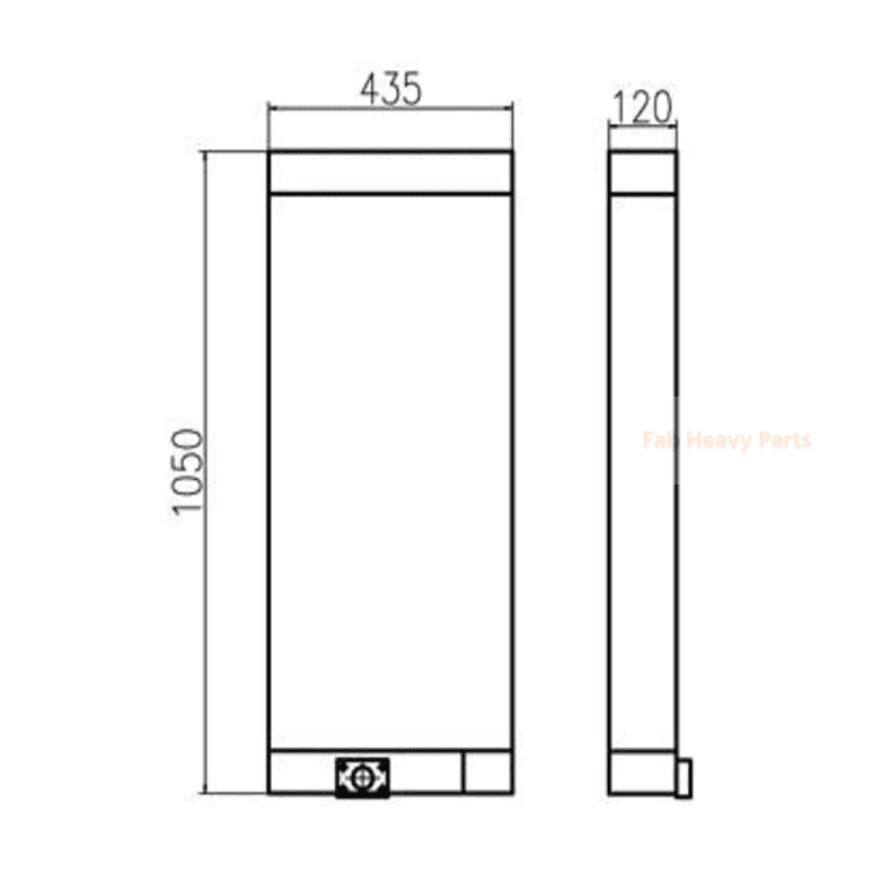 For Yuchai YC230LC-8 Hydraulic Oil Cooler