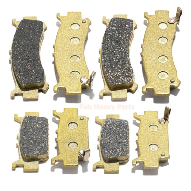 Front Rear Brake Disc Rotors Pads 43251 - HL4 - A01 Fits for Honda Pioneer 1000 SXS 1000M3/M5 2016 - 2024 - Fab Heavy Parts