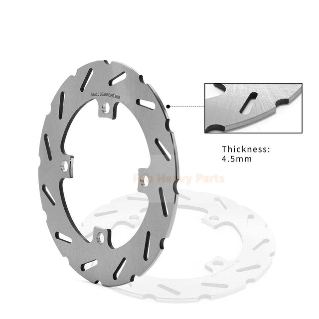 Front Rear Brake Disc Rotors Pads 43251 - HL4 - A01 Fits for Honda Pioneer 1000 SXS 1000M3/M5 2016 - 2024 - Fab Heavy Parts