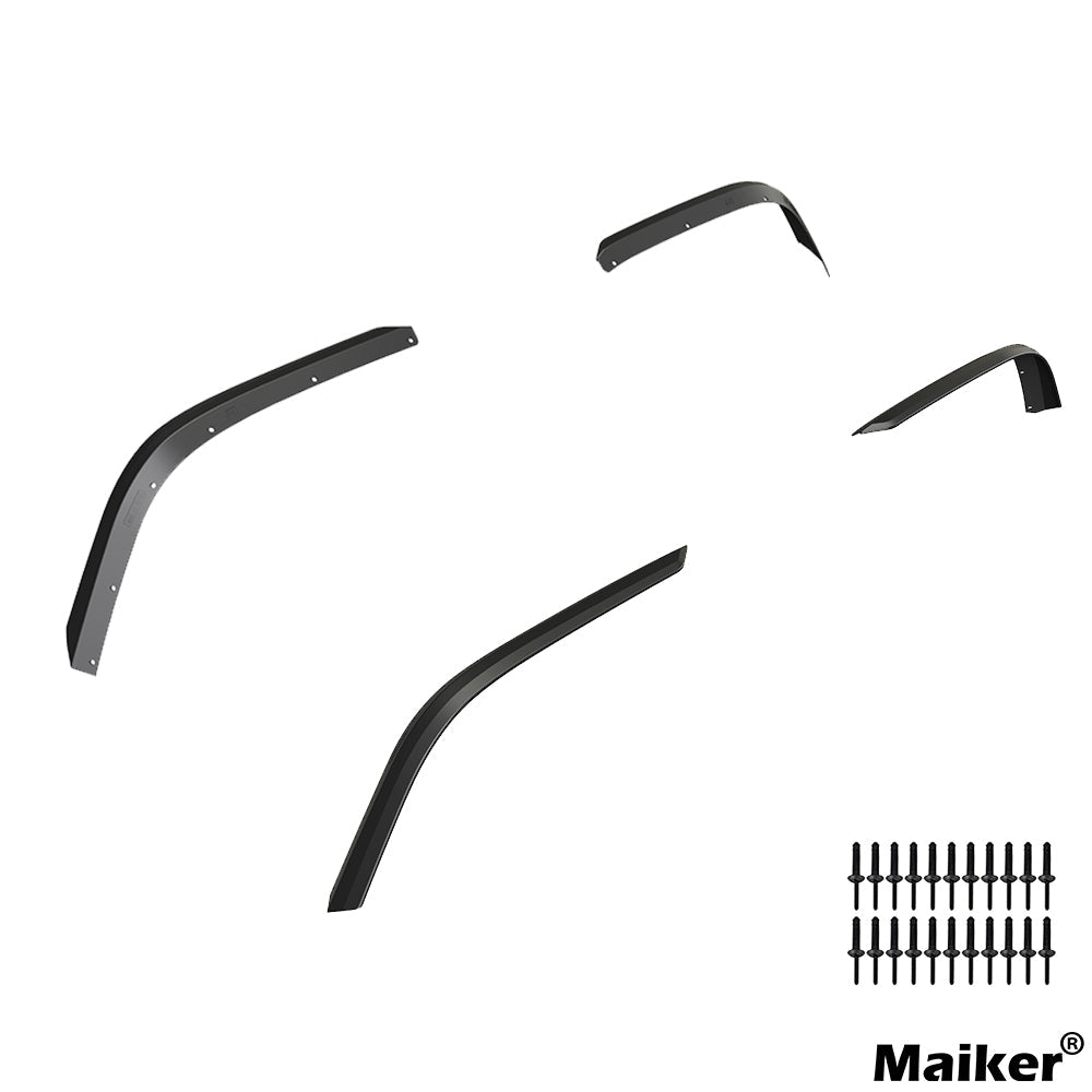 Front & Rear Fender Flares Fits for 2018 - 2023 Jeep Wrangler JL & JLU Unlimited Sahara (Fit Original Low Fender Not Fit 4xe) - Fab Heavy Parts