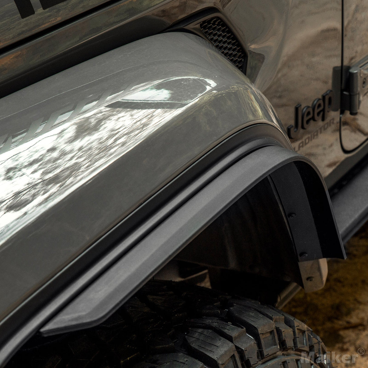 Front & Rear Fender Flares Fits for 2018 - 2023 Jeep Wrangler JL & JLU Unlimited Sahara (Fit Original Low Fender Not Fit 4xe) - Fab Heavy Parts