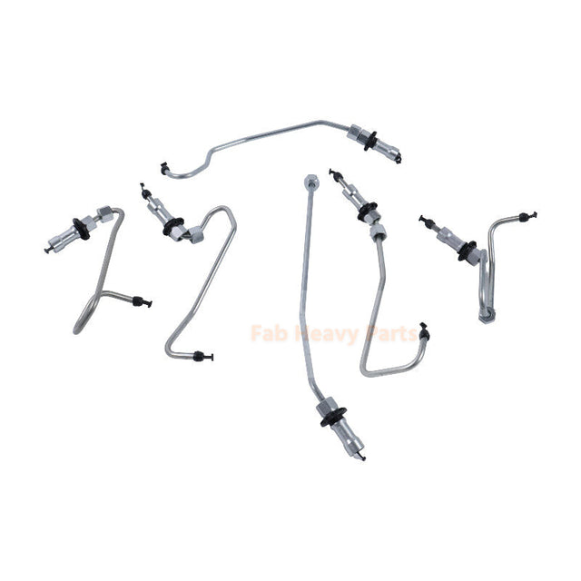 Fuel Injection Pipe Kit for Caterpillar CAT Engine C6.6 Excavator 320D M316D M318D Loader 924H 930H 938H