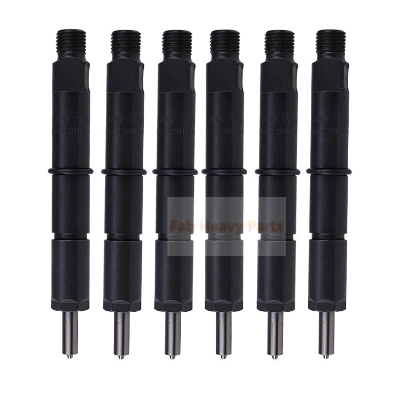 6 Piece Fuel Injector 02112949 Fits for Deutz Engine BF4M2012C BF6M2012C Volvo Excavator EC210