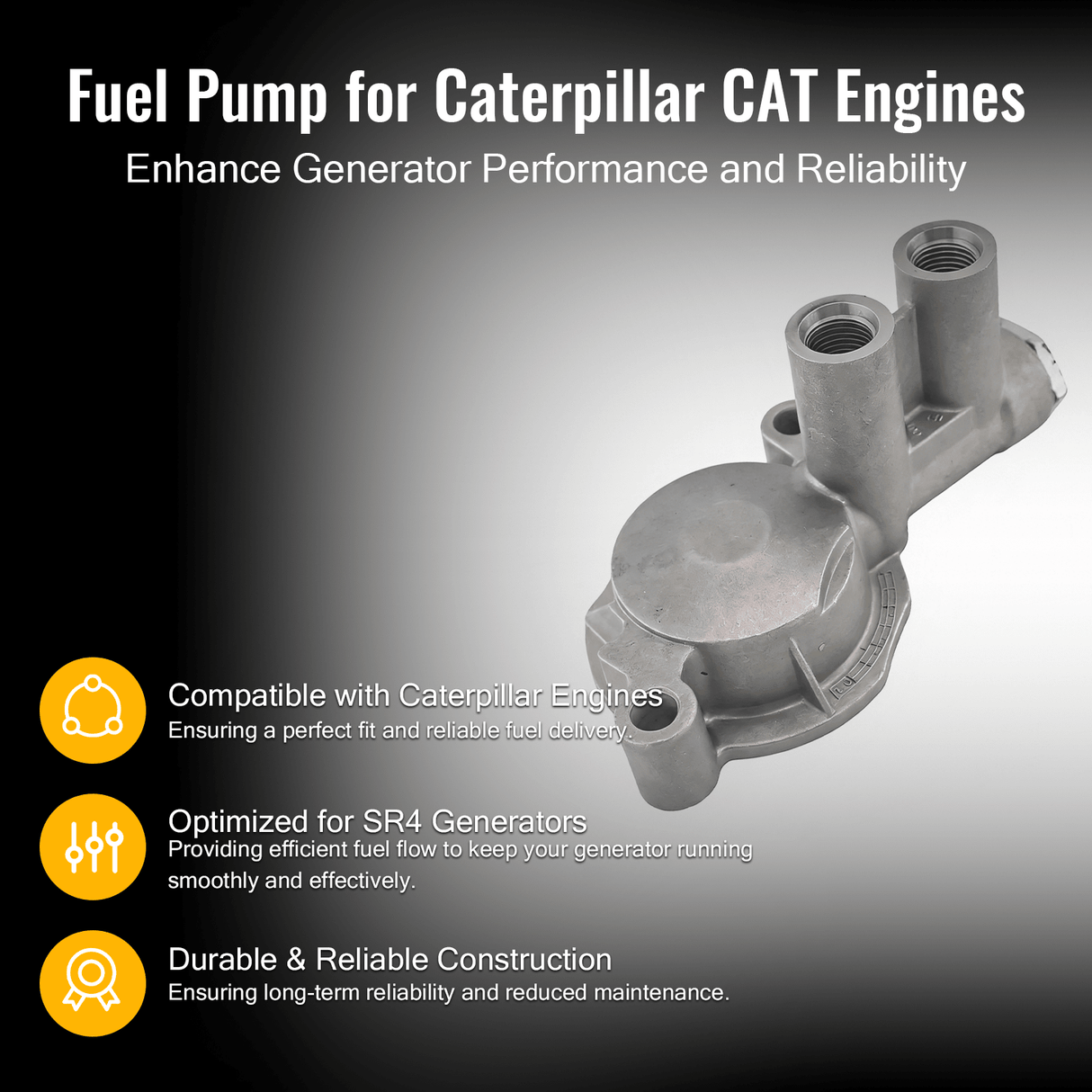 Fuel Pump 128 - 2050 1282050 Fits for Caterpillar CAT Engine 3126 3126B 3126E C15 Generator SR4 - Fab Heavy Parts
