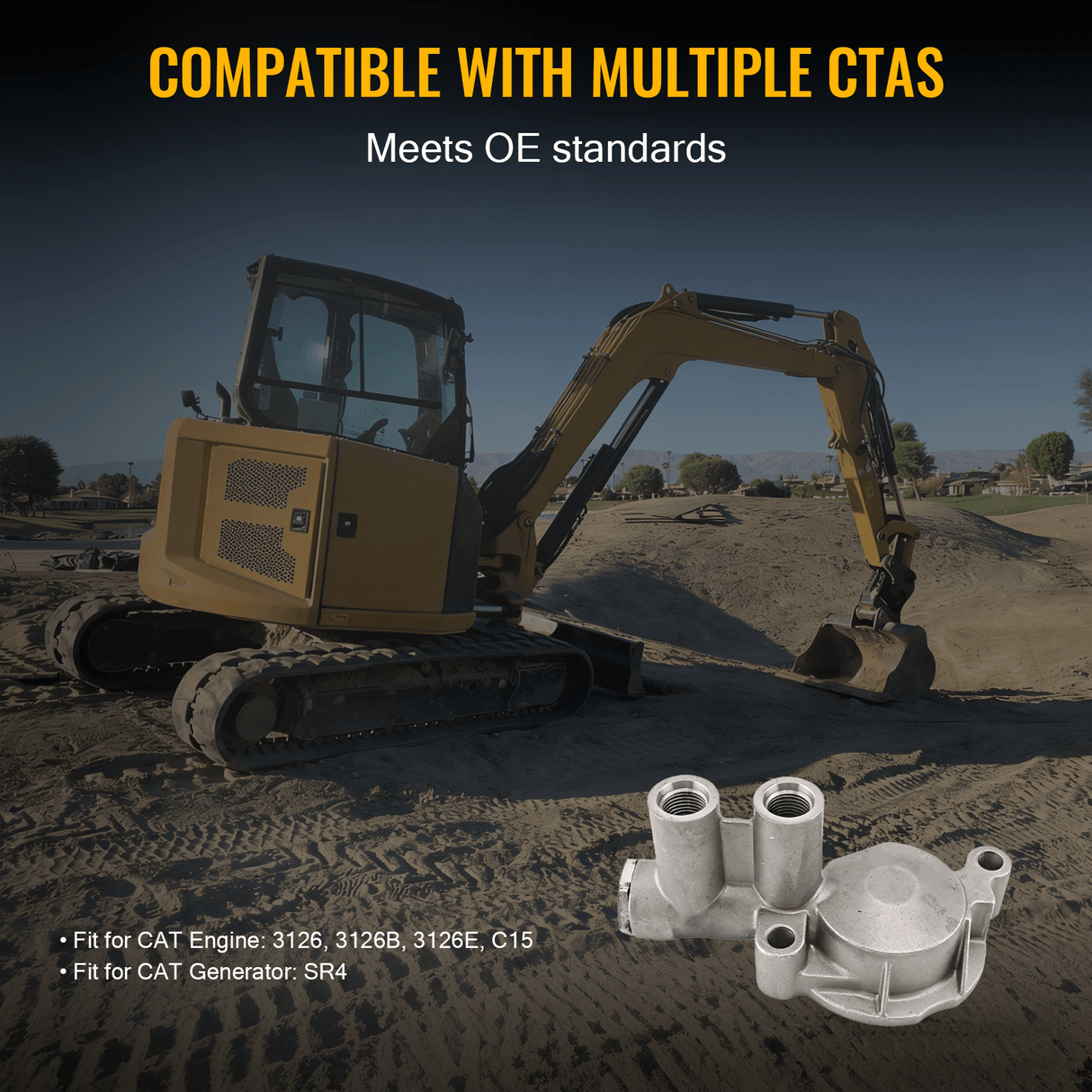 Fuel Pump 128 - 2050 1282050 Fits for Caterpillar CAT Engine 3126 3126B 3126E C15 Generator SR4 - Fab Heavy Parts