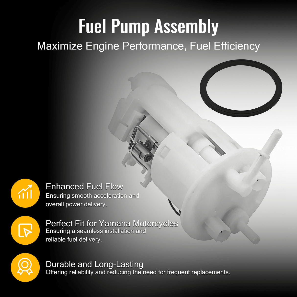 Fuel Pump Assembly 5PW - 13907 - 05 - 00 for Yamaha Motorcycle YZF R1 R6S 2004 - 2009 - Fab Heavy Parts
