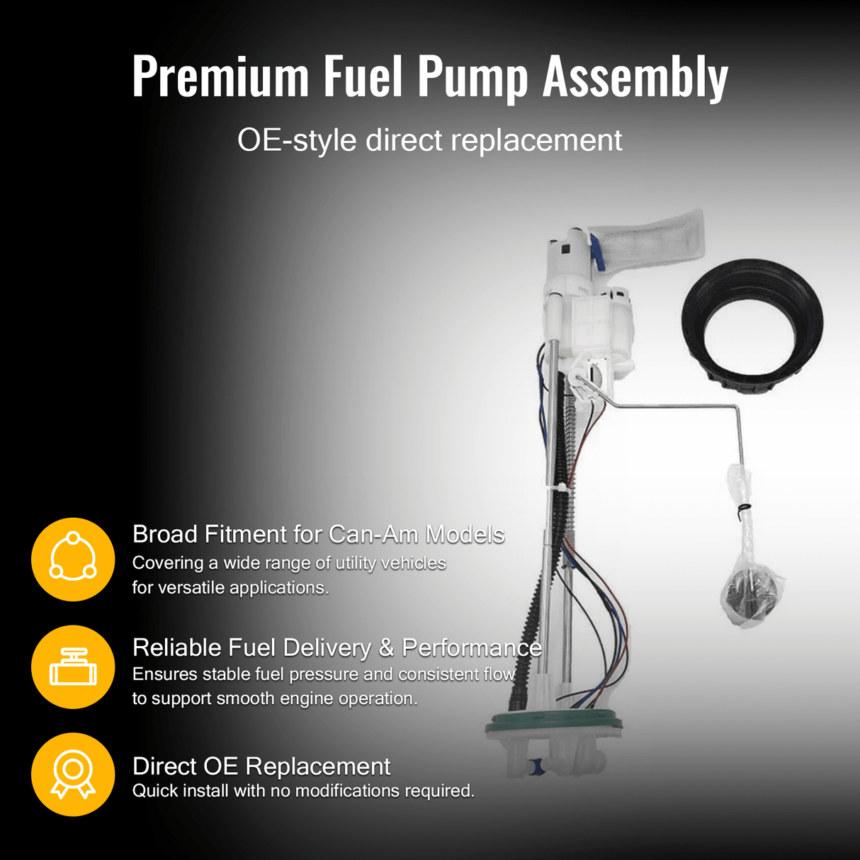 Fuel Pump Assembly 709000662 709001189 Fits for Can - Am 2016 - 2023 Defender Traxter - Fab Heavy Parts