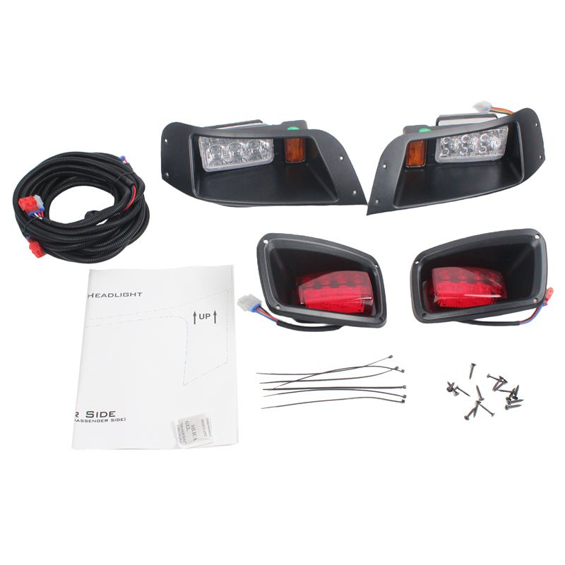 Headlight Tail Light Kit FGFHLTL001 for E - Z - GO TXT Golf Cart Gas and Electric 1996 - 2013 - Fab Heavy Parts