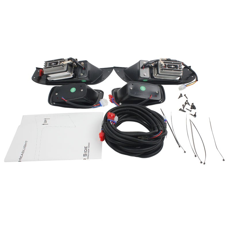 Headlight Tail Light Kit FGFHLTL001 for E - Z - GO TXT Golf Cart Gas and Electric 1996 - 2013 - Fab Heavy Parts