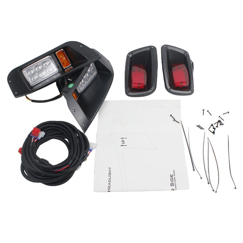 Headlight Tail Light Kit FGFHLTL001 for E - Z - GO TXT Golf Cart Gas and Electric 1996 - 2013 - Fab Heavy Parts