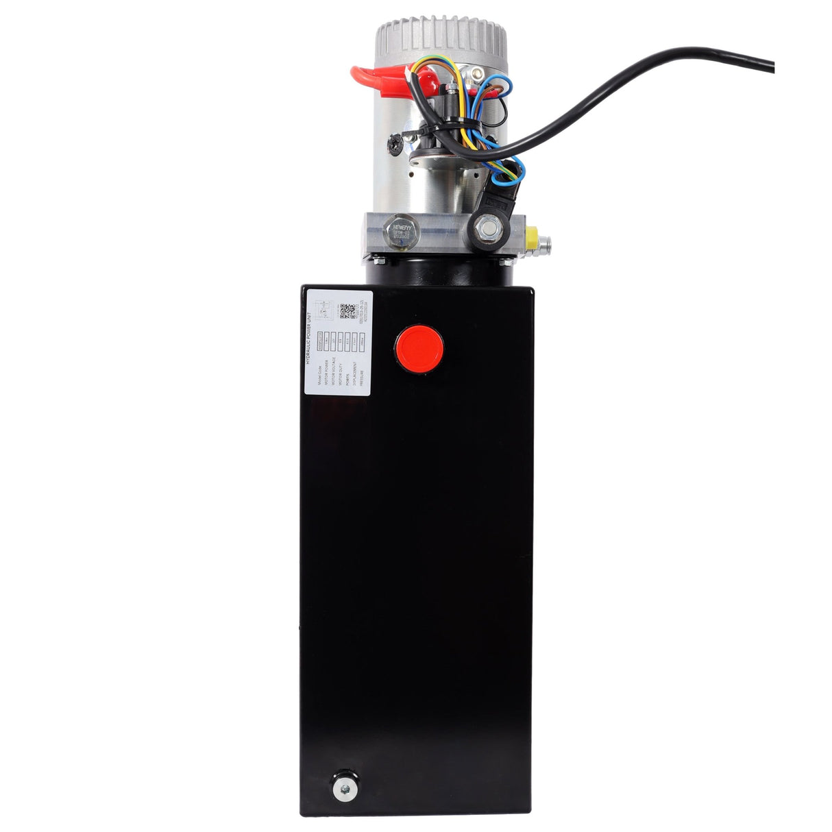 Heavy Duty 12V DC Hydraulic Power Unit 12 Quart Steel Tank Hydraulic Pump for Dump Trailer Lift Gate Wood Splitter Aerial Work Platform and Small Lifting Equipment with Remote Control - Fab Heavy Parts