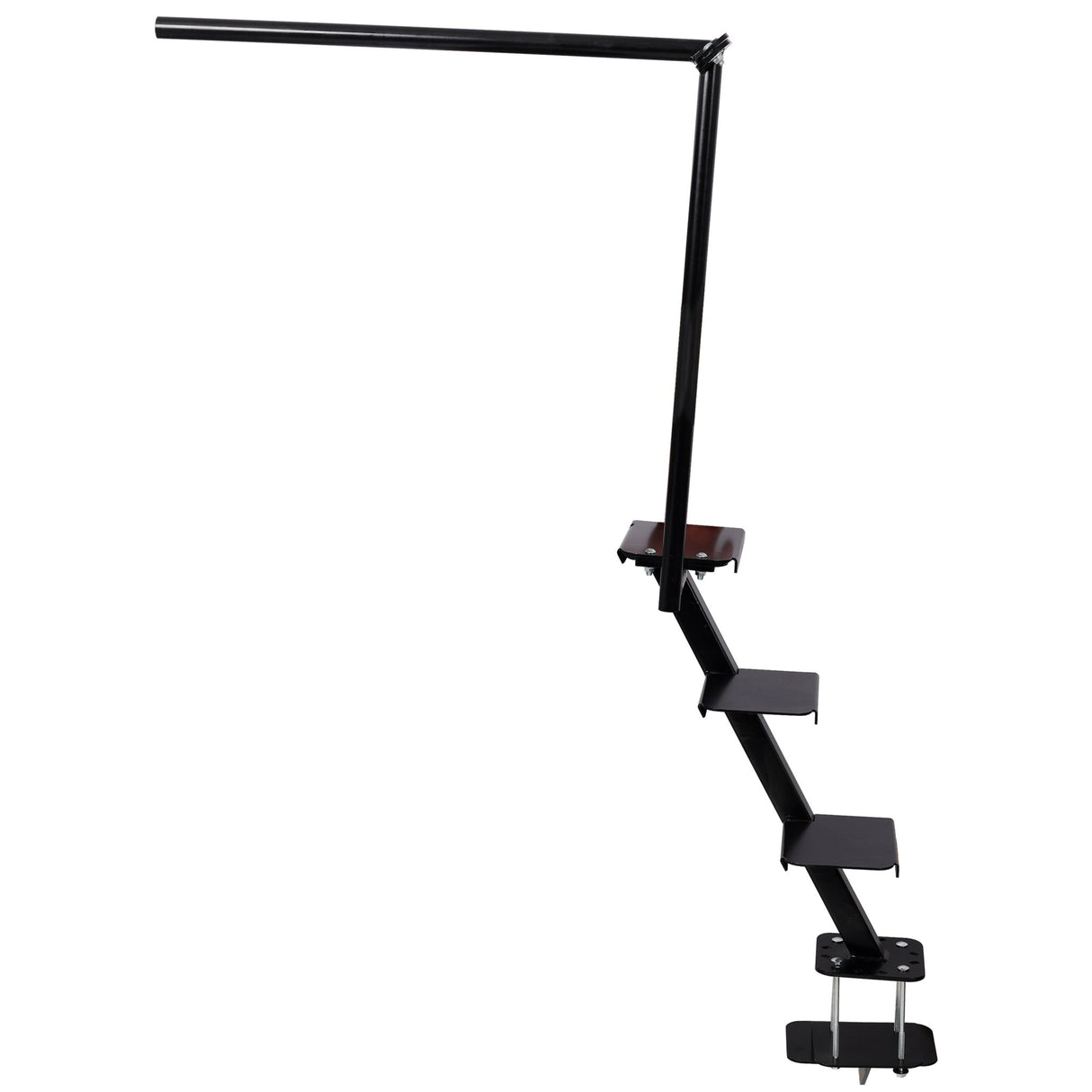 Heavy Duty 4 Step Boat Trailer Steps with Secure Handle Tread Steel Trailer Tongue Ladder Universal Fit for Most Boat Trailers - Fab Heavy Parts