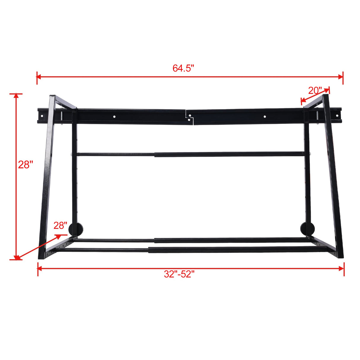 Heavy Duty Adjustable Garage Capacity 400 Lbs Wall Multi - Tire Rack Storage - Black - Fab Heavy Parts
