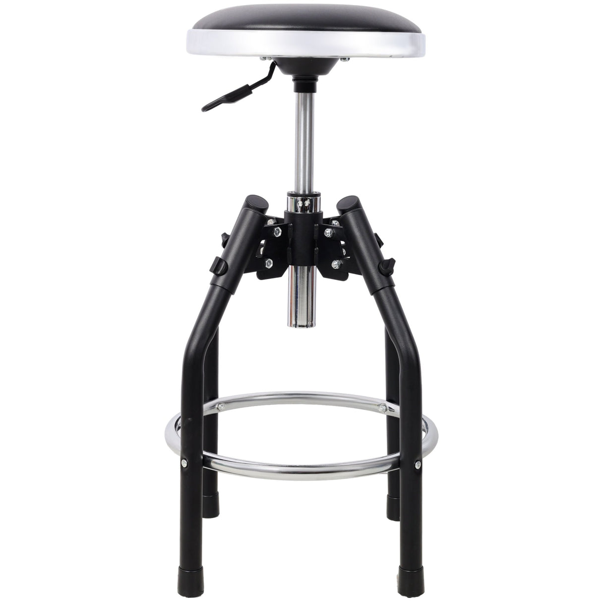 Heavy Duty Adjustable Hydraulic Shop Stool Adjustable Mechanic Stool Foot Rest Stool 360° Swivel - Black - Fab Heavy Parts