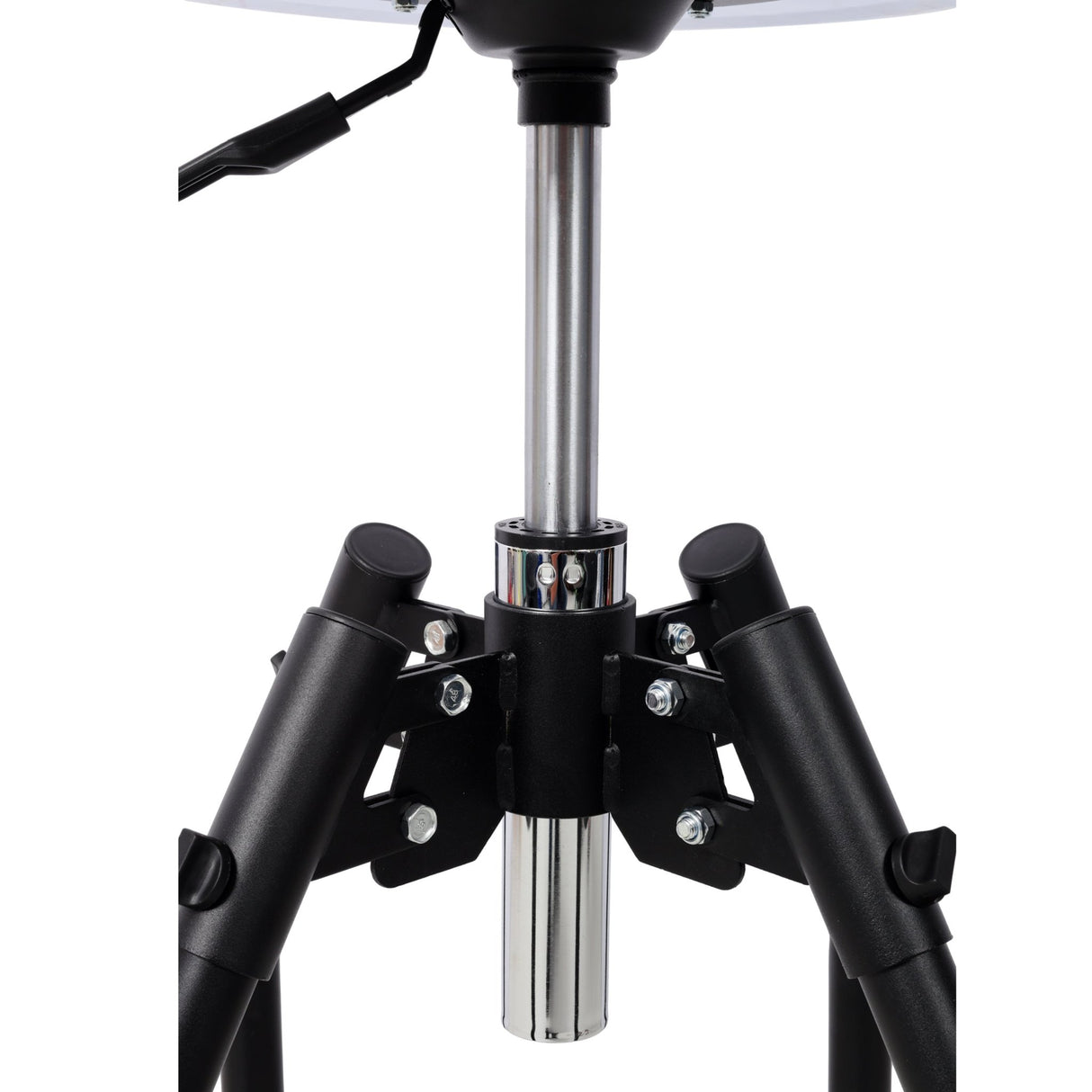 Heavy Duty Adjustable Hydraulic Shop Stool Adjustable Mechanic Stool Foot Rest Stool 360° Swivel - Black - Fab Heavy Parts