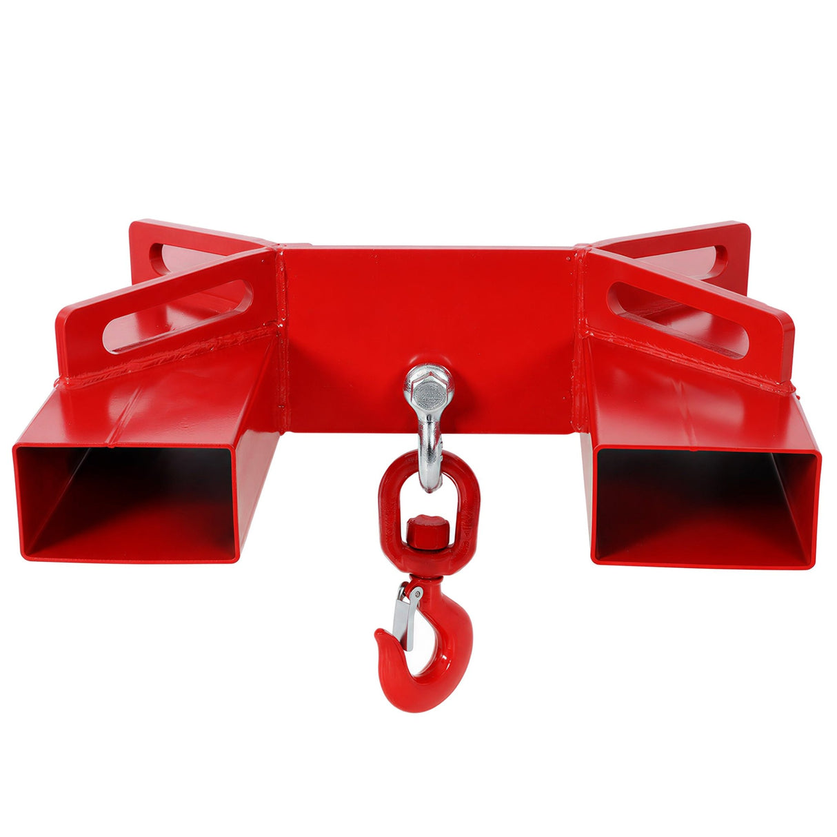 Heavy Duty Forklift Mobile Crane Attachment 6600 LBS Load Capacity Fork Lifting Hoist with Safety Hook & Dual Large T-Bolts - Fab Heavy Parts