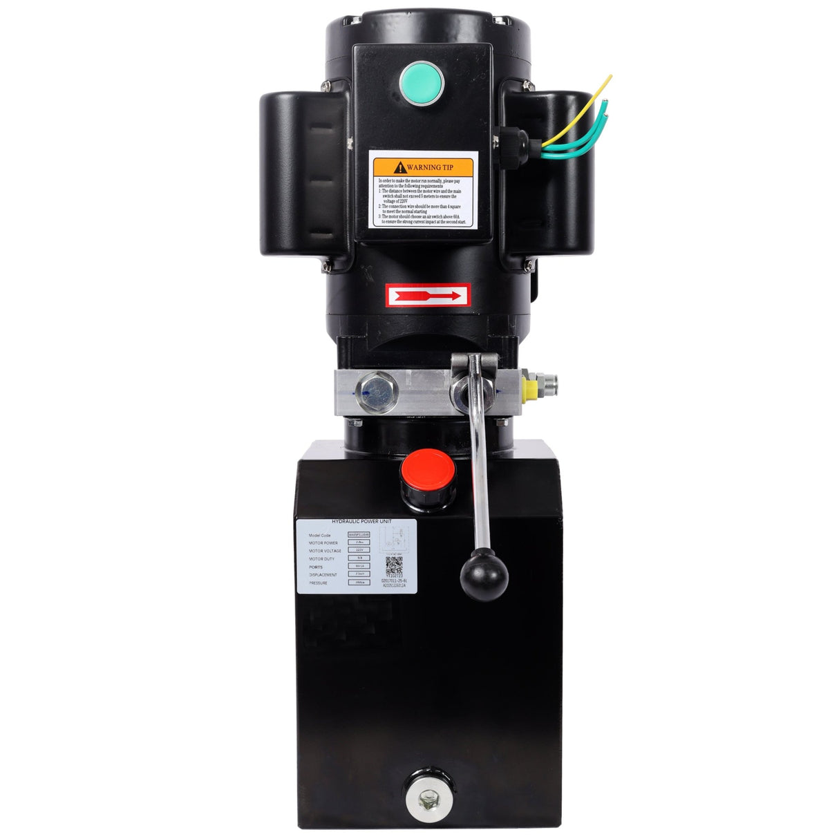 Heavy - Duty Hydraulic Power Unit for Car Lifts, AC 110V Single Phase, 6 Quart Oil Reservoir, Replacement Pump for 2 - Post 4 - Post Lifts & Auto Shop Equipment - Fab Heavy Parts