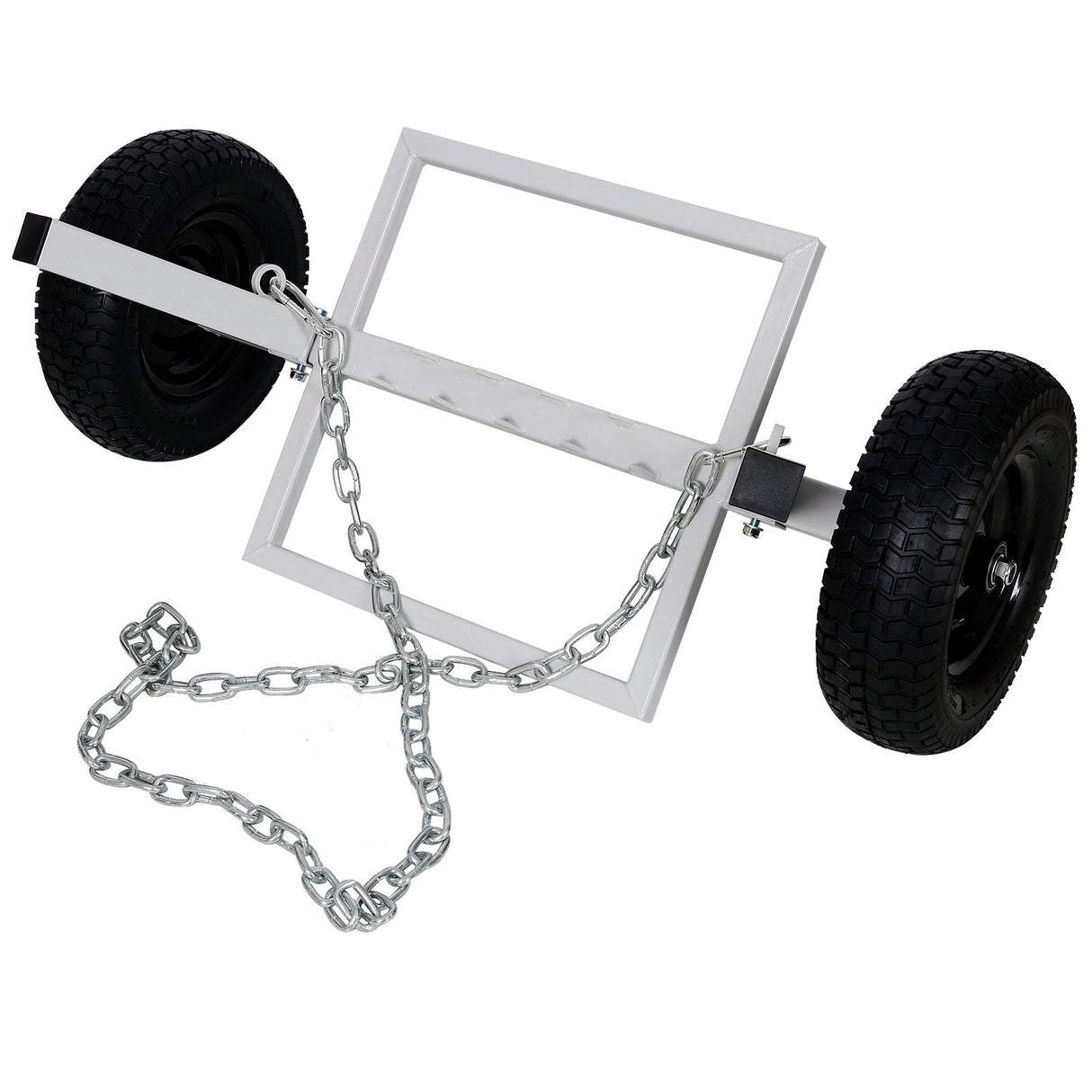 Heavy - Duty Log Dolly Holder White 1100 LBS Capacity - Fab Heavy Parts