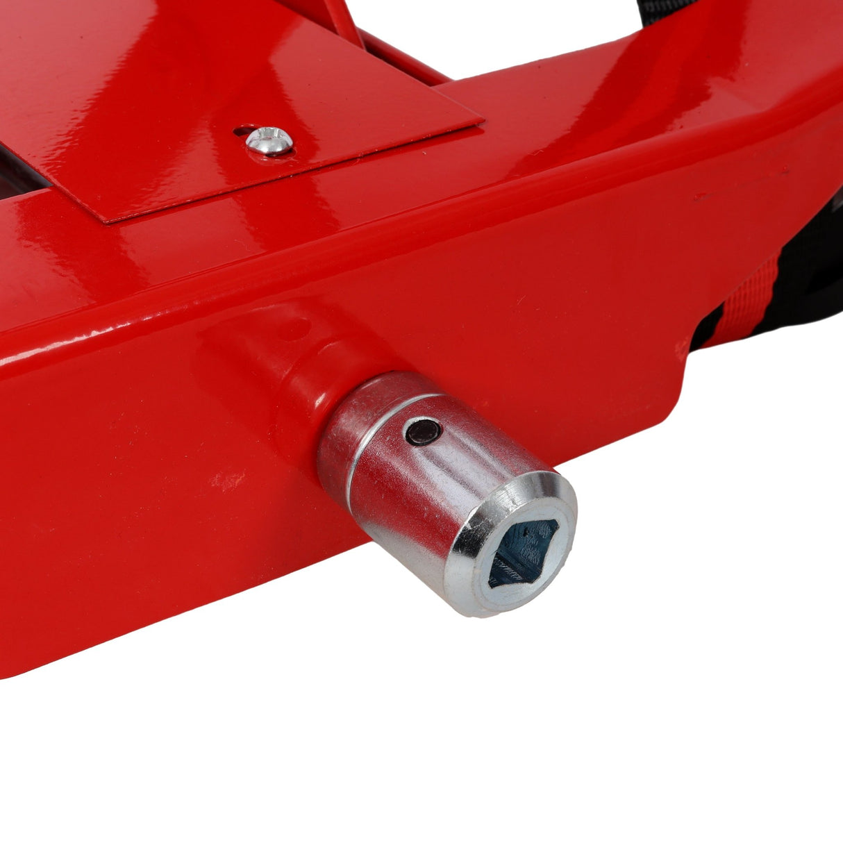 Heavy - Duty Low Lift Transmission Jack with Nylon Safety Strap Steel 450 Lbs Capacity - Fab Heavy Parts