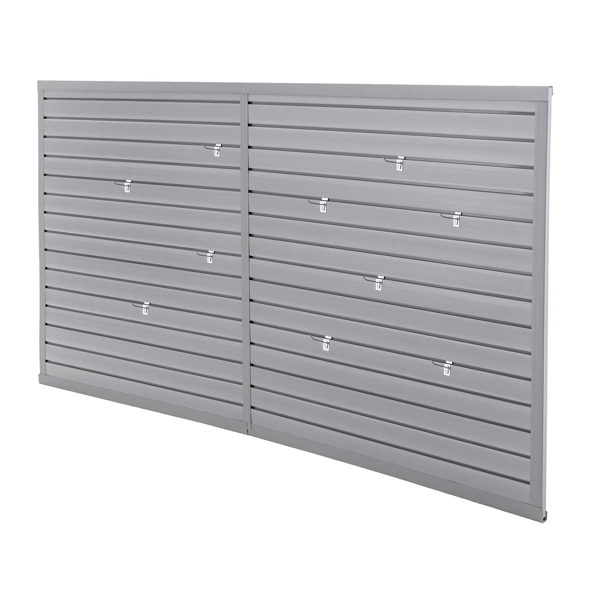 Heavy Duty PVC Slatwall Garage Organizer 8ft x 4ft Section with 10 Panels - Fab Heavy Parts