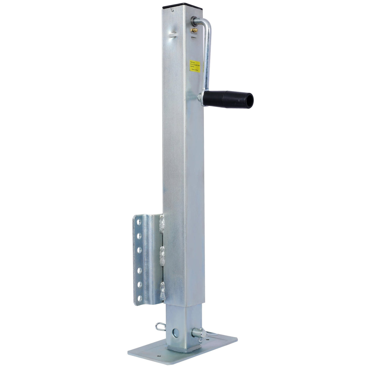 Heavy Duty Trailer Jack Fixed Mount w/ Drop Leg 28.6 in. Lift Max Load 2,500 Lbs - Fab Heavy Parts