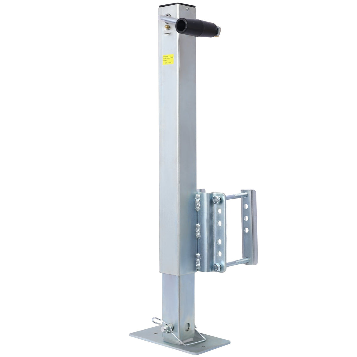 Heavy Duty Trailer Jack Fixed Mount w/ Drop Leg 28.6 in. Lift Max Load 2,500 Lbs - Fab Heavy Parts