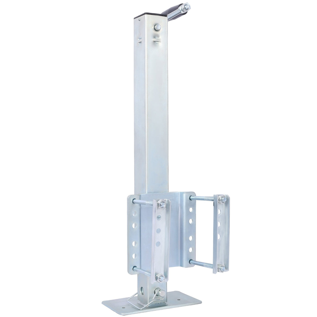 Heavy Duty Trailer Jack Fixed Mount w/ Drop Leg 28.6 in. Lift Max Load 2,500 Lbs - Fab Heavy Parts