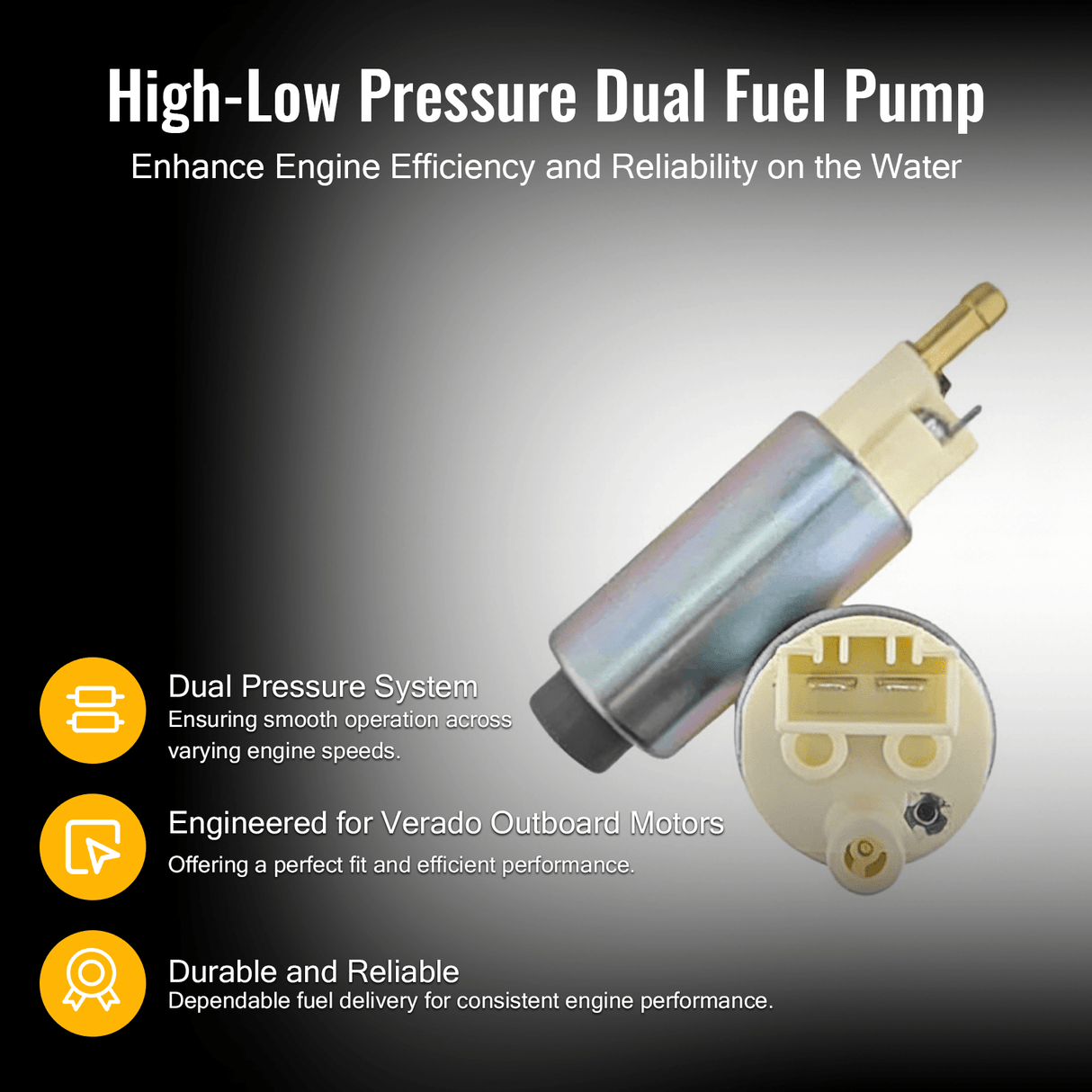 High & Low Pressure Dual Fuel Pump 880596T55 880596T58 Fits for Mercury Verado Outboard Motor - Fab Heavy Parts