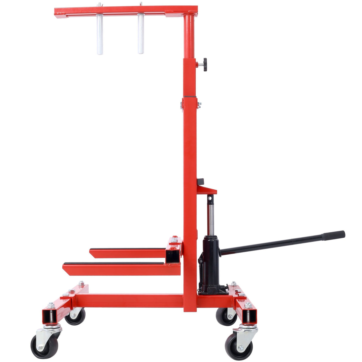 Hydraulic Door Remover and Installer Jack Hoist Lift Stand Dolly Red - Fab Heavy Parts