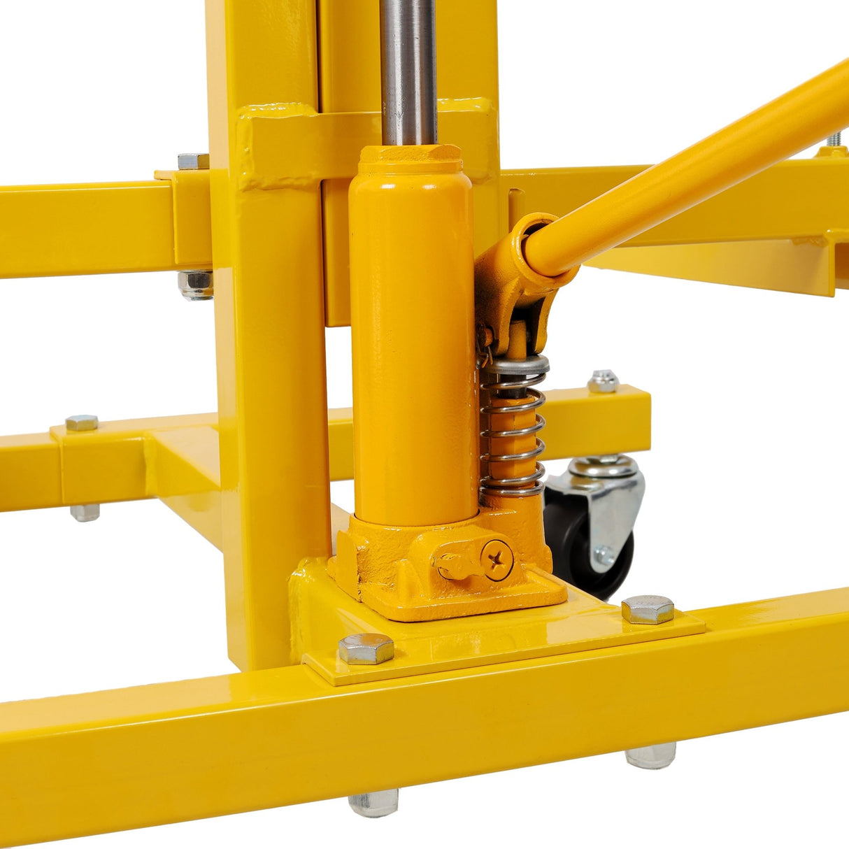 Hydraulic Door Remover and Installer Jack Hoist Lift Stand Dolly - Yellow - Fab Heavy Parts