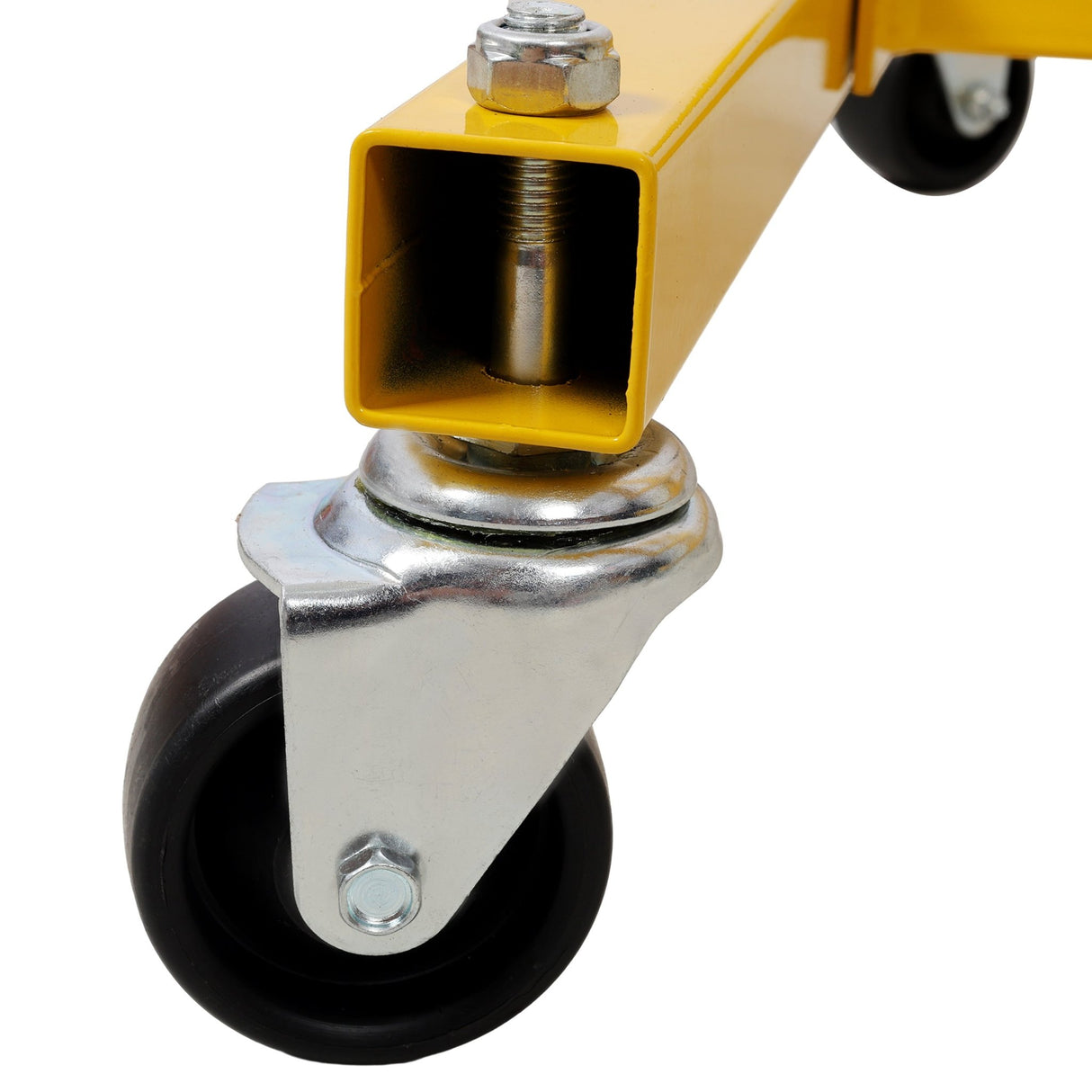 Hydraulic Door Remover and Installer Jack Hoist Lift Stand Dolly - Yellow - Fab Heavy Parts