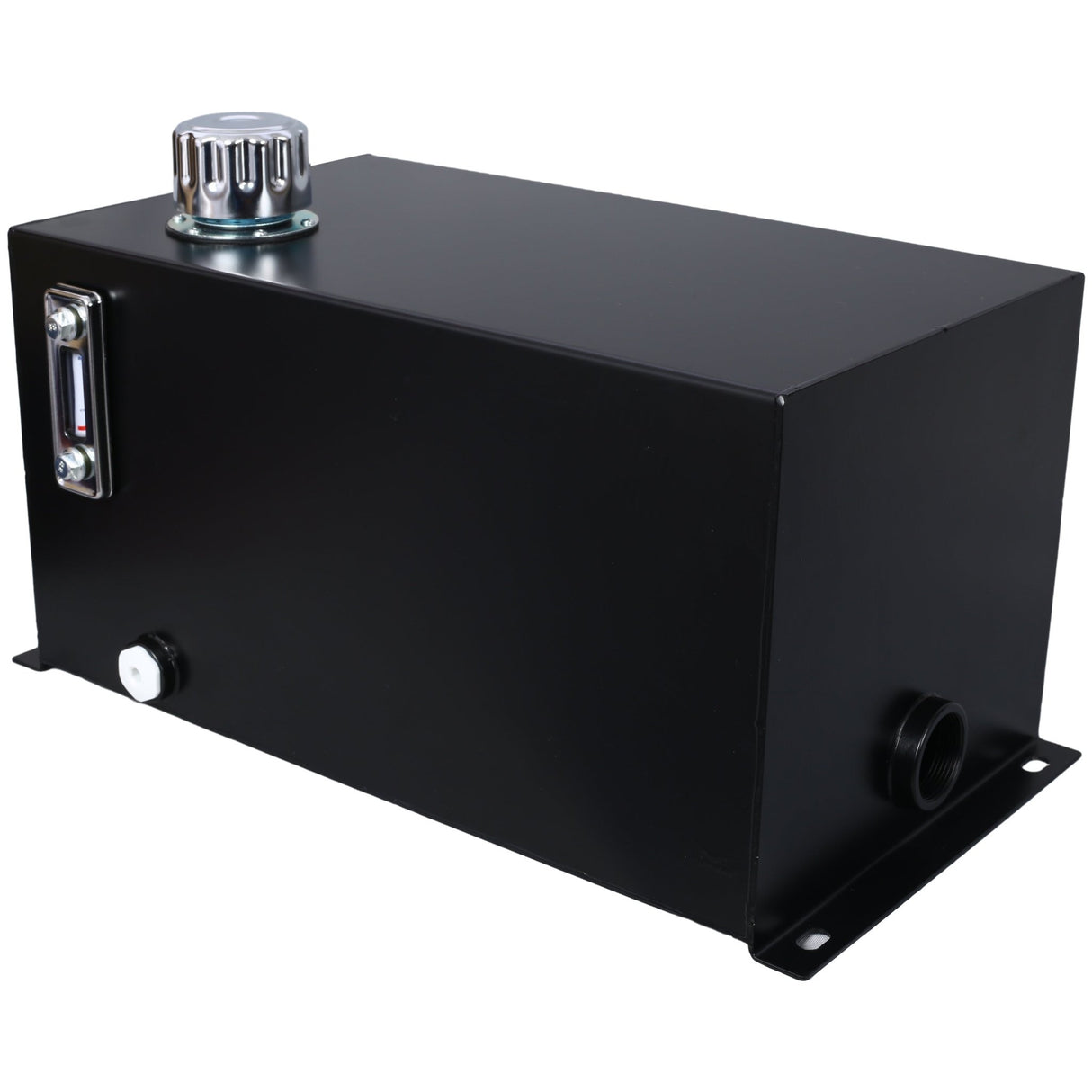 Hydraulic Fluid Tank with Strainer Tank Gauge Filter Breather Cap 10 Gal Heavy Duty - Fab Heavy Parts