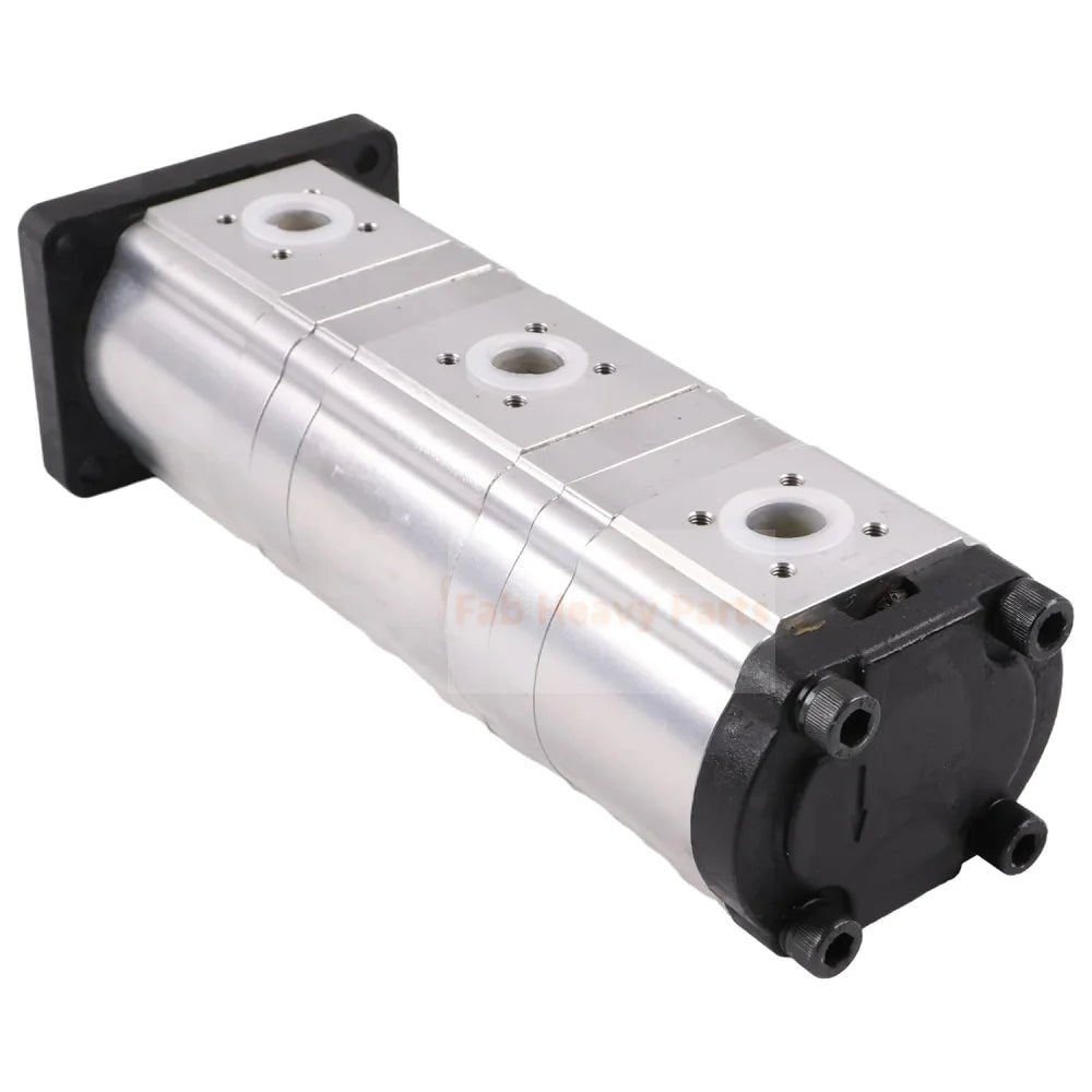 Hydraulic Gear Pump Hydraulic Triple Pump 307012 - 8160 68651 - 61110 Fits for Kubota KX101 Excavator for Zexel 13.2CC+13.2CC+8CC Shaft φ17mm 15T - Fab Heavy Parts