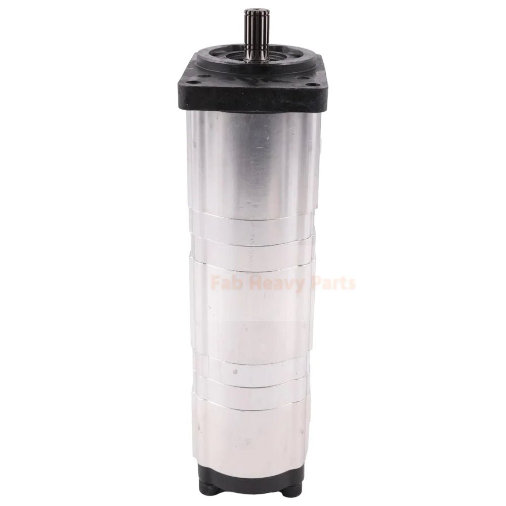 Hydraulic Gear Pump Hydraulic Triple Pump 307012 - 8160 68651 - 61110 Fits for Kubota KX101 Excavator for Zexel 13.2CC+13.2CC+8CC Shaft φ17mm 15T - Fab Heavy Parts