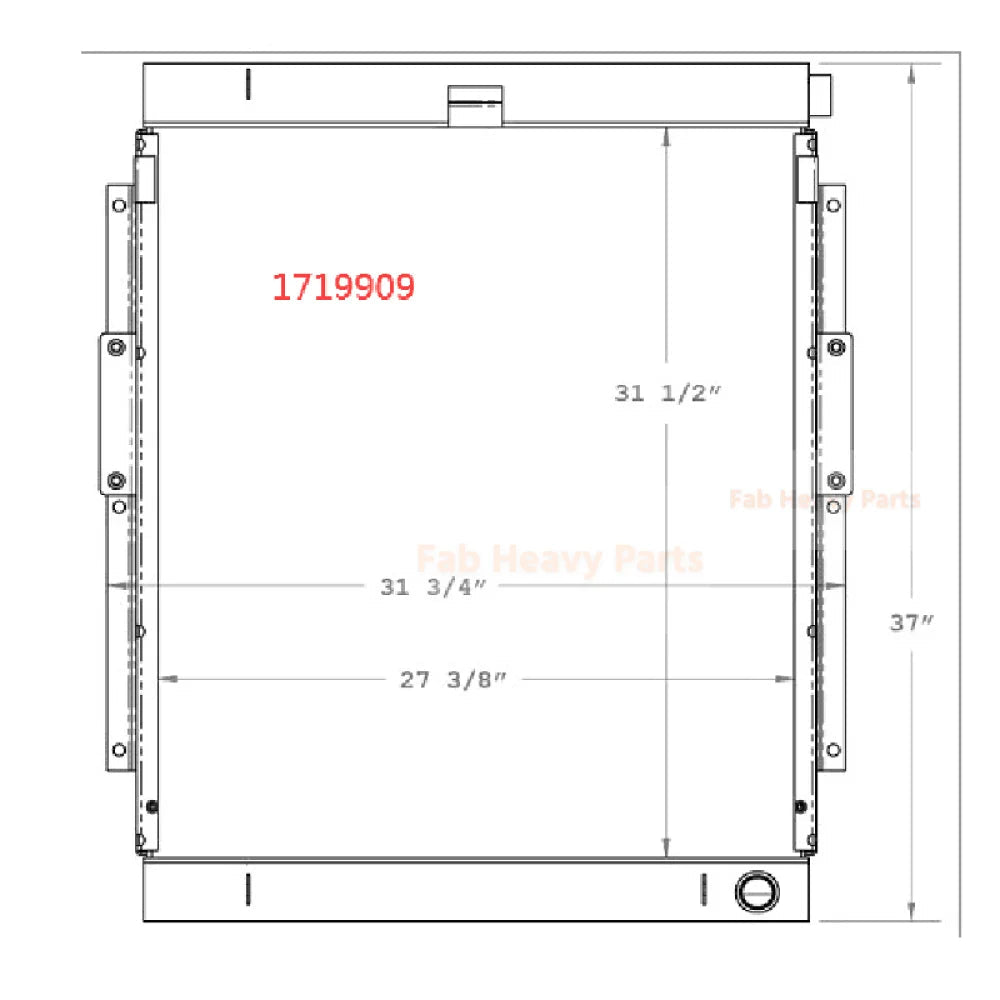 Hydraulic Oil Cooler 171 - 9009 1719009 164 - 3599 1643599 Fits for Caterpillar CAT Excavator E318B 315BL 317BLN 318B 318BL 318BLN - Fab Heavy Parts