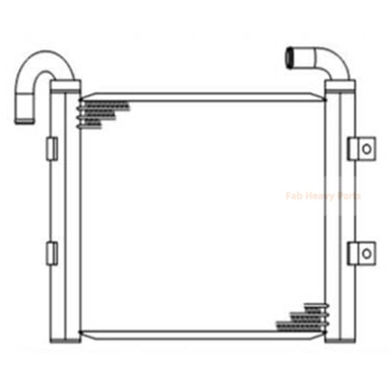 Hydraulic Oil Cooler 20P - 03 - 81212 Fits for Komatsu PC27R - 8 PC25R - 8 PC20R - 8 Excavator - Fab Heavy Parts