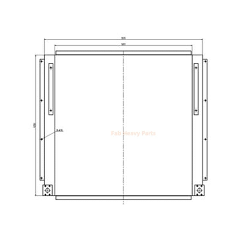 Hydraulic Oil Cooler 2108062 210 - 8062 Fits for Caterpillar CAT Excavator E365B E365BII - Fab Heavy Parts