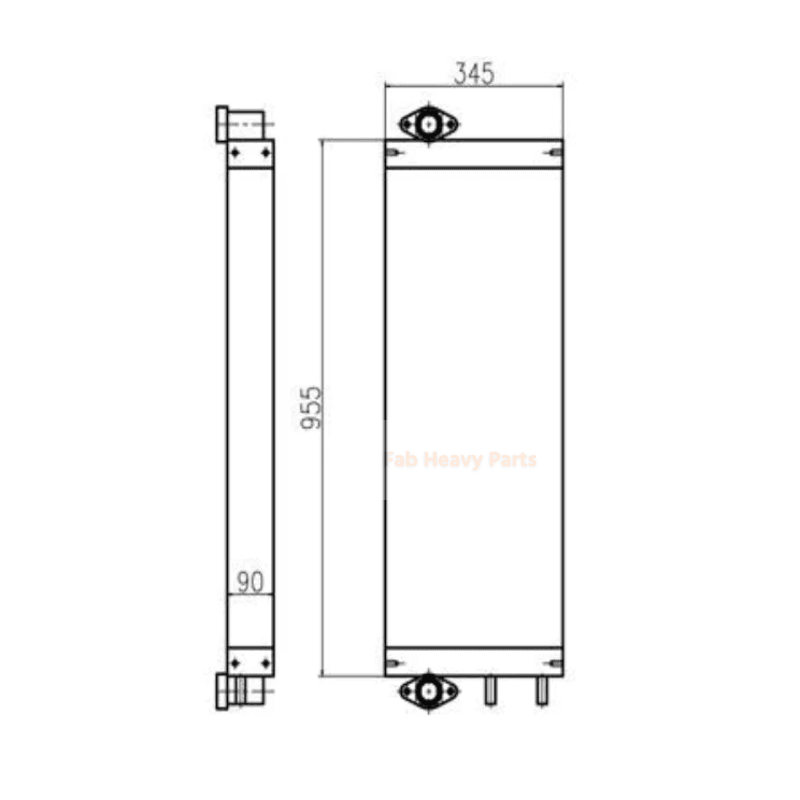 Hydraulic Oil Cooler 21K-03-72130 Fits for Komatsu Excavator PC160LC-8 PC195LC-8