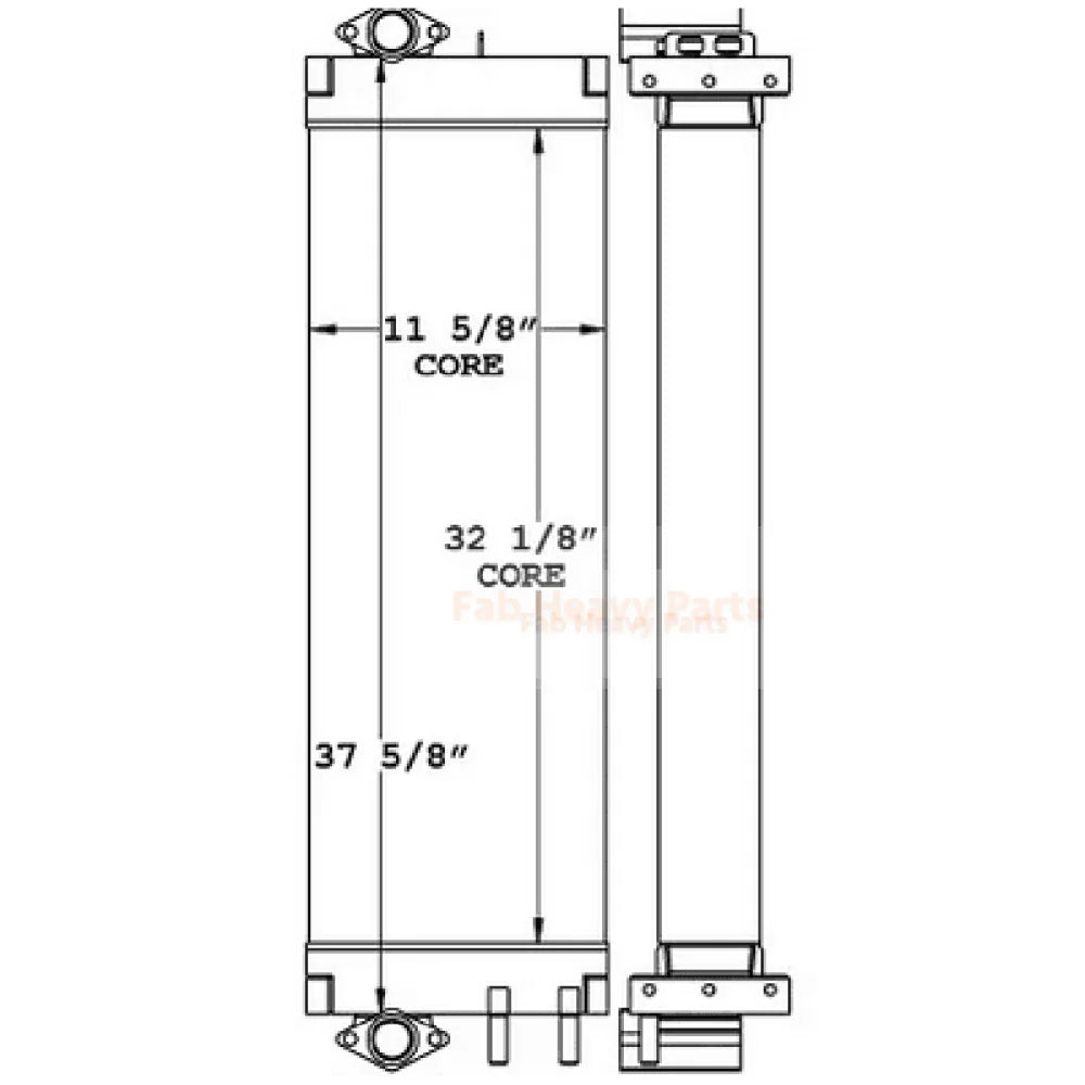 Hydraulic Oil Cooler 22U-03-22120 22U-03-22130 22U-03-28430 Fits for Komatsu PC228US-3 Excavator