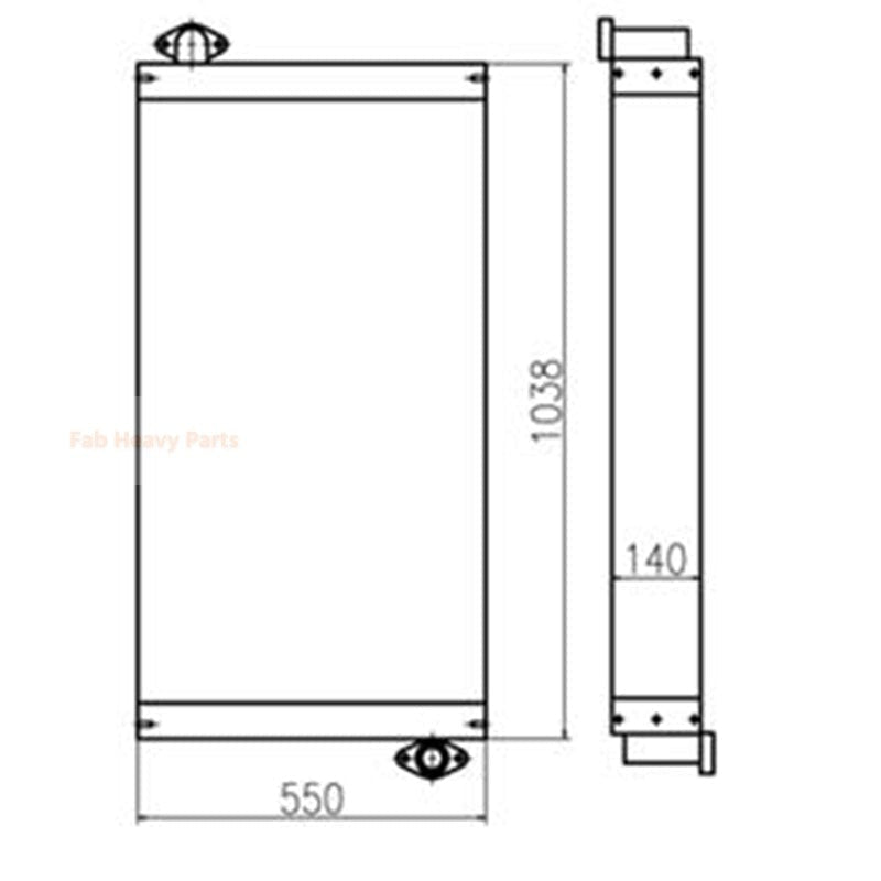 Hydraulic Oil Cooler 2459208 245 - 9208 Fits for Caterpillar CAT Excavator E329D E324D E325D - Fab Heavy Parts
