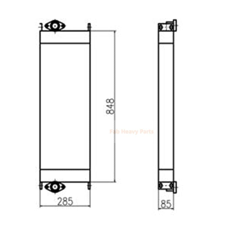 Hydraulic Oil Cooler 281 - 3626 2813626 Fits for Caterpillar CAT Excavator E312D E311D - Fab Heavy Parts