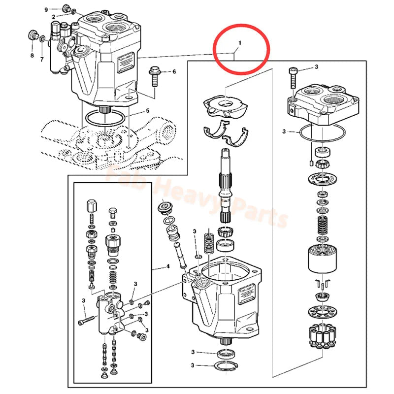 Hydraulic Pump AL161044 Fits for John Deere Tractor 7320 7220 7420 7520 - Fab Heavy Parts