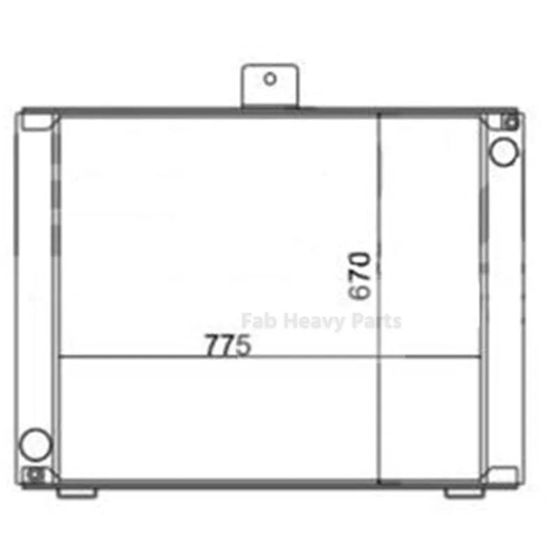 Hydraulic Radiator Core 12726381 16018351 for Volvo G700B Motor Grader