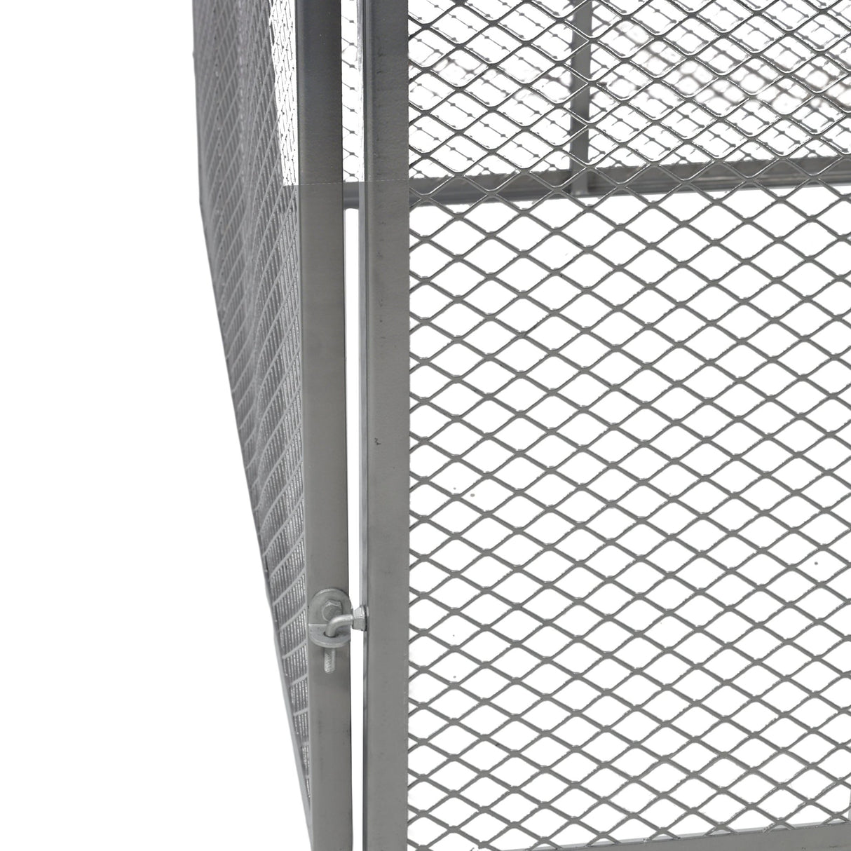 Large Outdoor Compost Bin 172 Gallon Metal Wire Mesh Composter Rust-Proof Coating Square Garden Compost Bin - Fab Heavy Parts